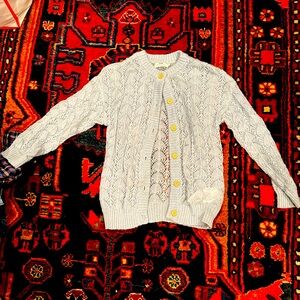 Blue wool cardigan Cyrillus sweater